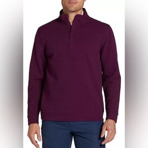 New Walter Hagen Clubhouse Midweight 1/4 Zip Pullover Sweater Size XL  Purple